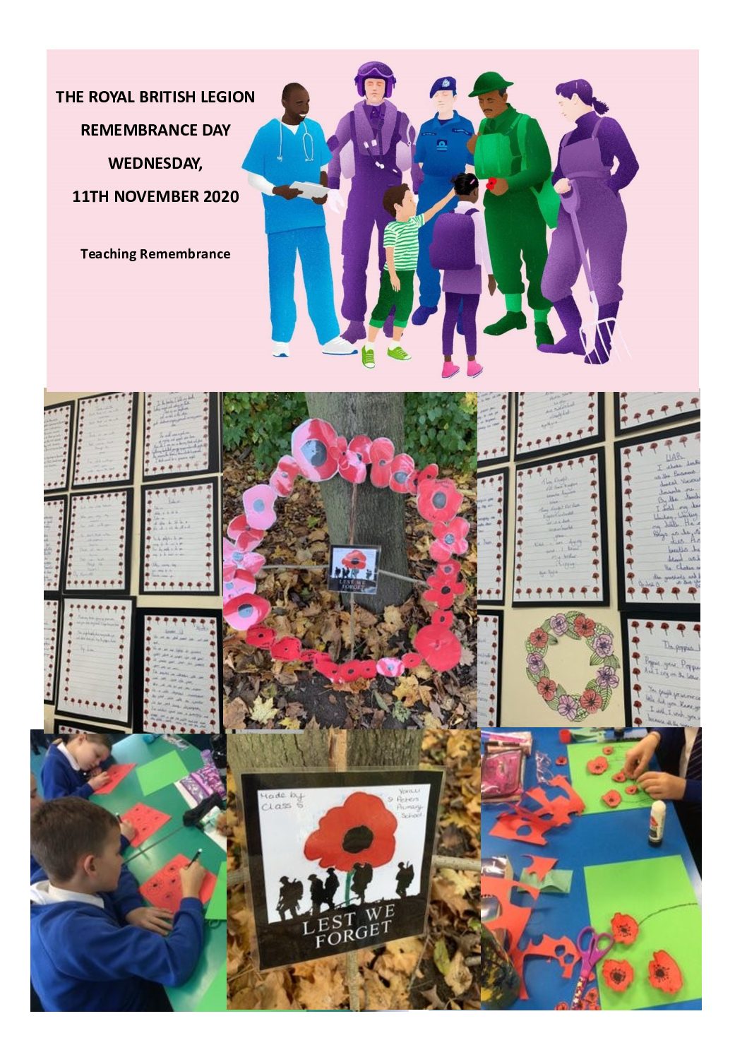 REMEMBRANCE DAY – WEDNESDAY 11TH NOVEMBER 2020