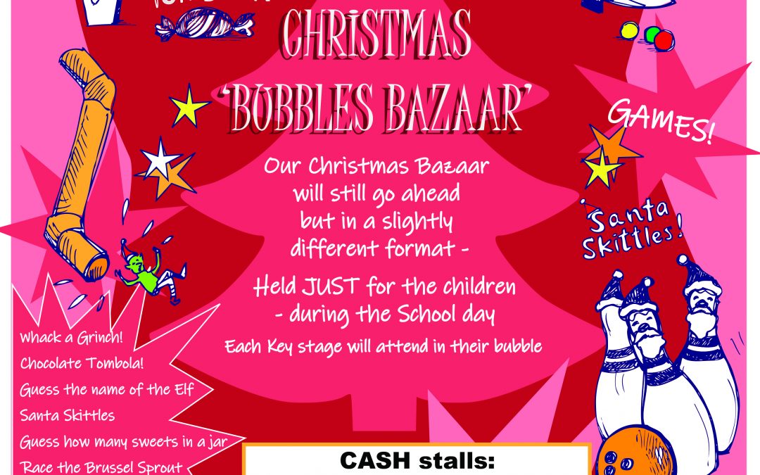Bubbles Bazaar – FRIDAY 3rd December 2021