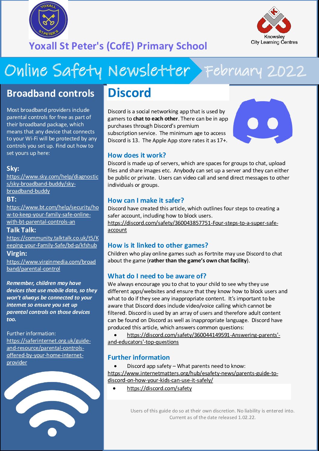 Online Safety Newsletter – February 2022