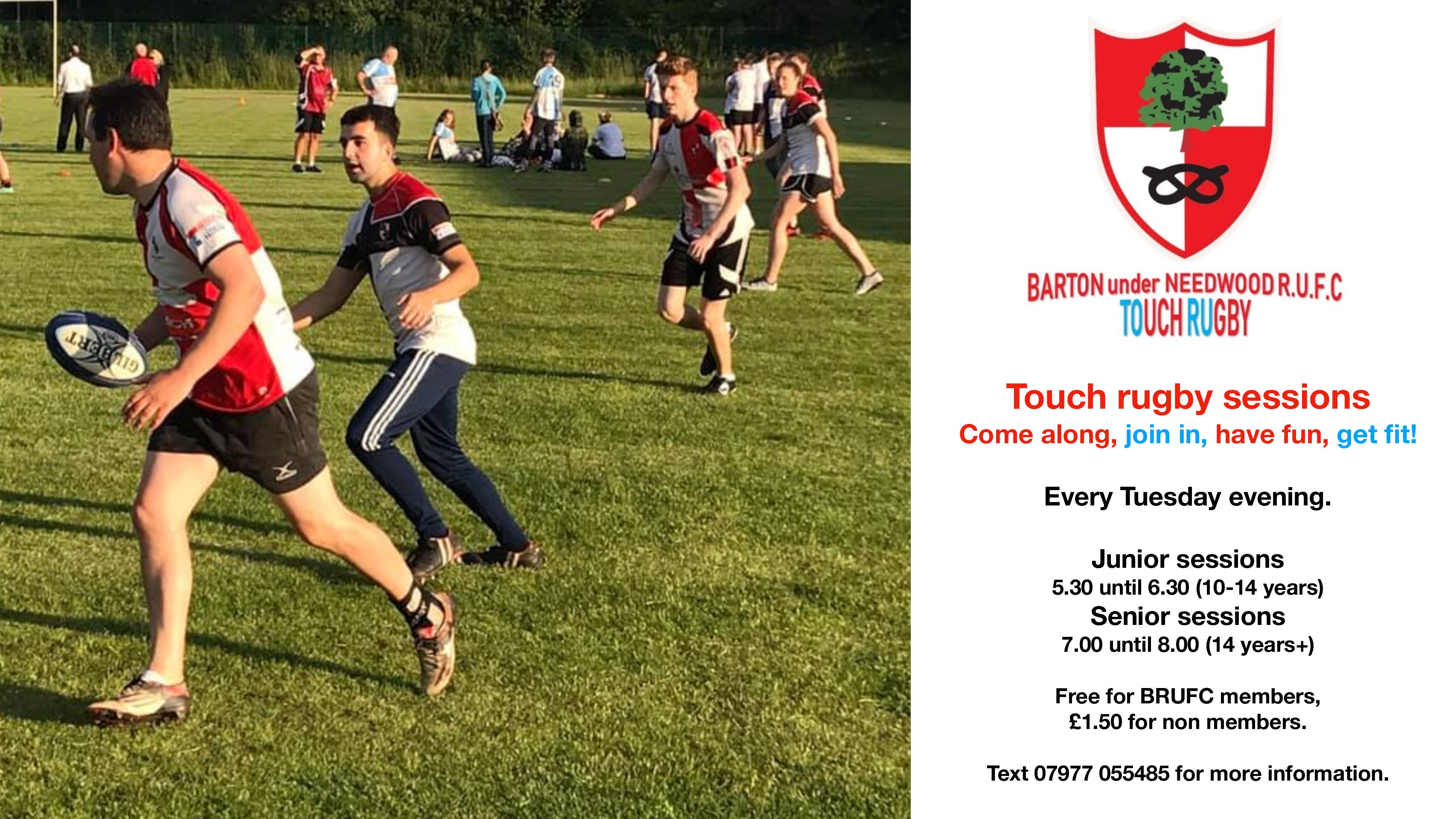Barton under Needwood R.U.F.C. – Touch Rugby Sessions