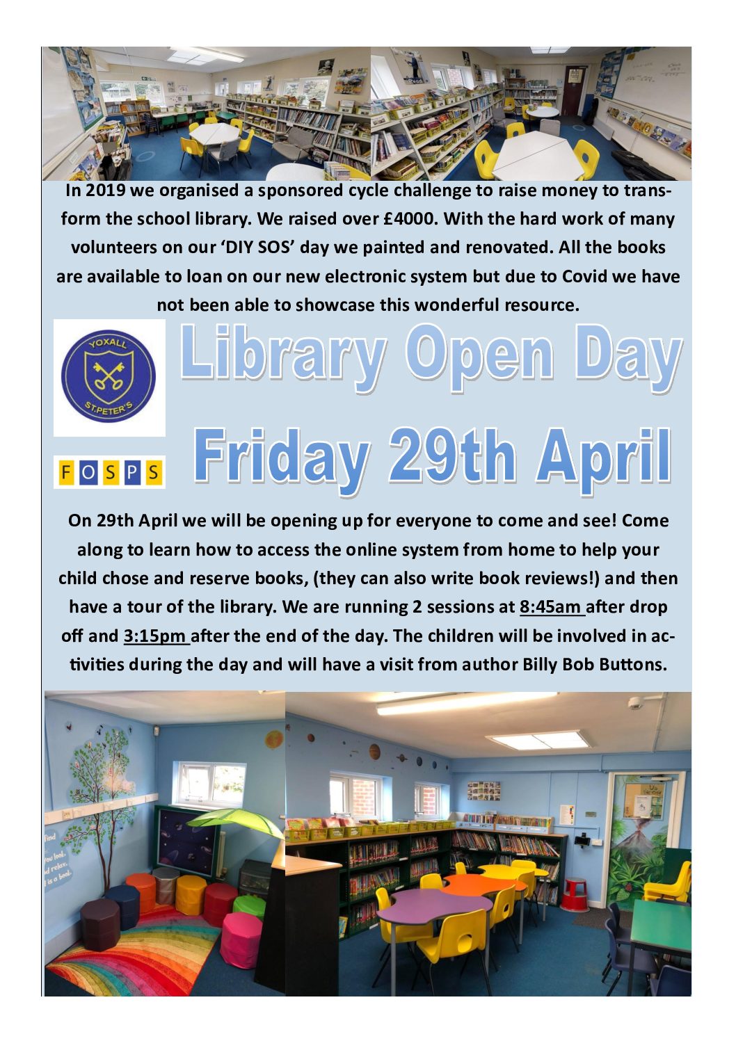 Library Open Day – Friday 29th April 2022