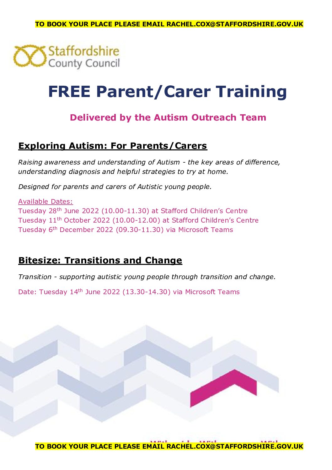 Autism Outreach Team – Training for Parent/Carers