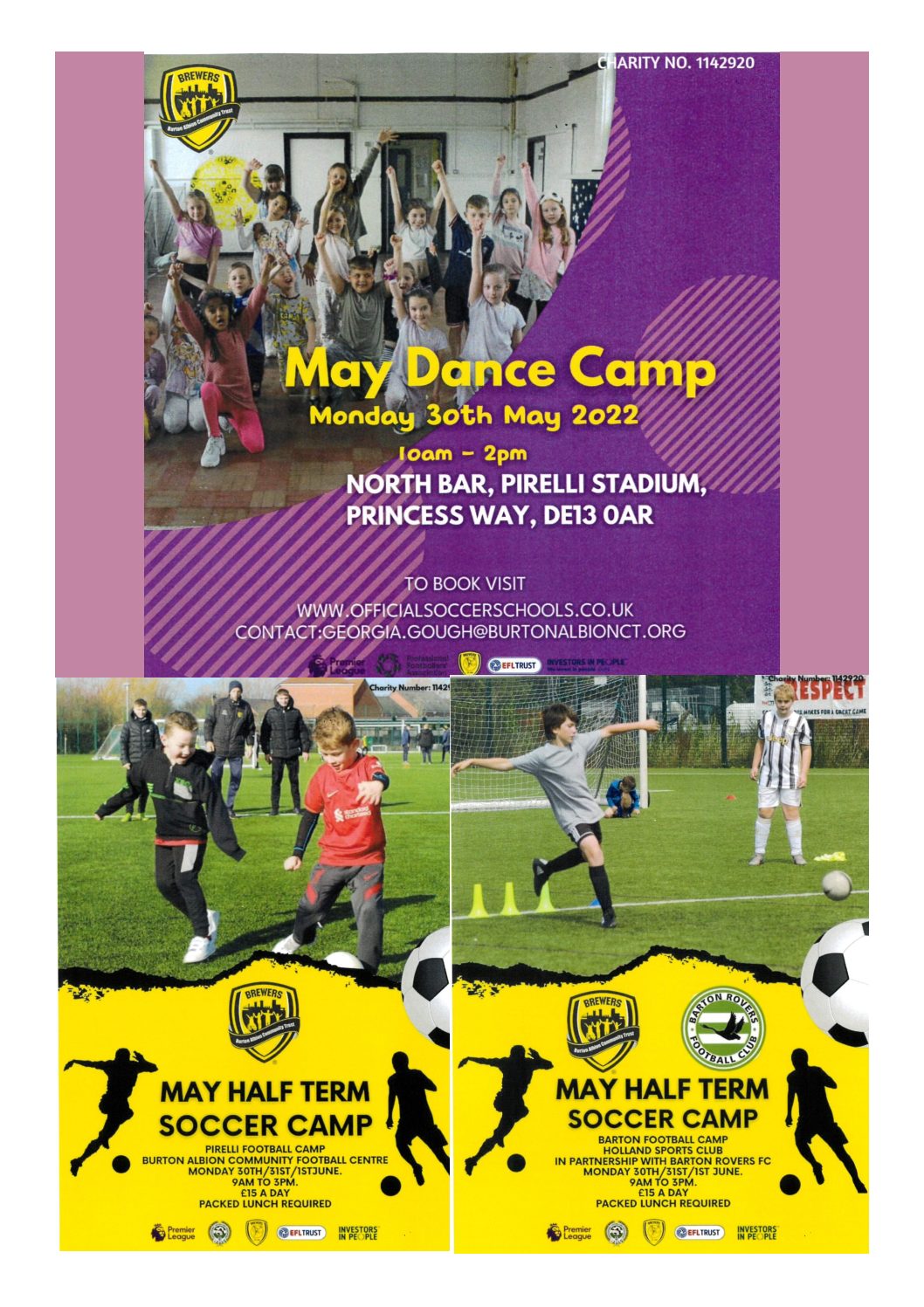 Dance and Soccer Camp – Burton Albion Community Trust