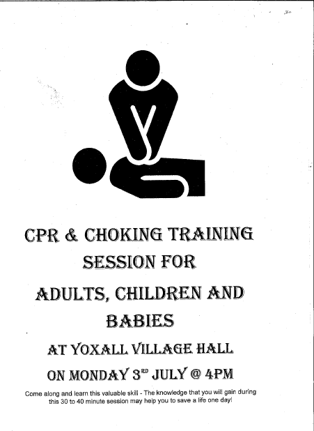 FOSPS Supporting CPR & Choking Training 3rd July
