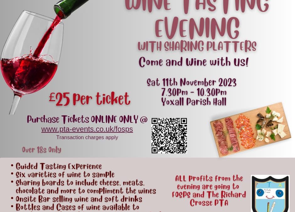 FOSPS Wine tasting Event 11th November